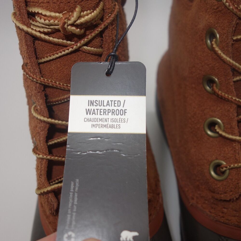 NEW Sorel Men's Size 8 Cheyanne II Lace Up Duck Boots WP Insulated Brown - Picture 10 of 12